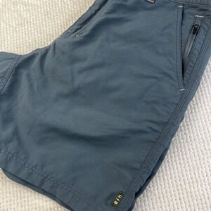 Howler Brothers Horizon Hybrid Shorts Mens 32 Blue Quick Dry Nylon Ripstop